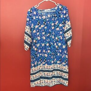 Halife Blue Floral Dress